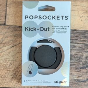 PopSocket Kick-Out Magnetic Grip-Stand - Black